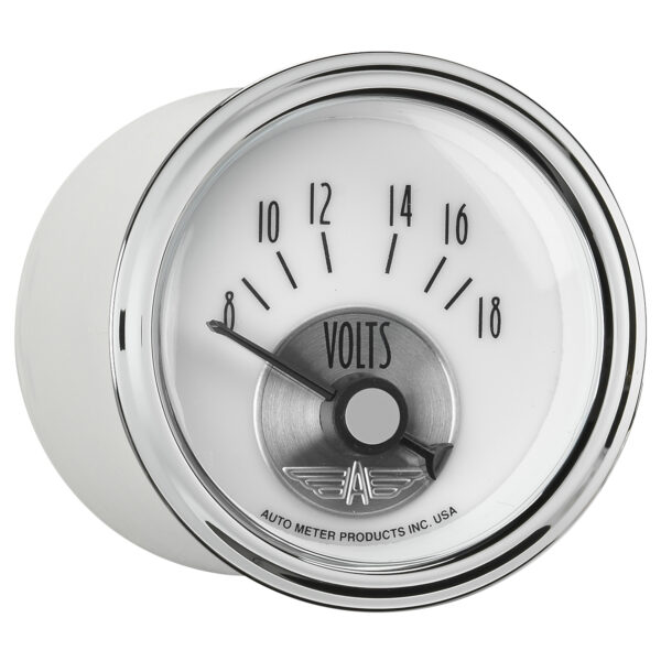 AUTOMETER Voltmeter Gauge 2 1/16", 18V, Elec, Prestige Pearl - Image 5