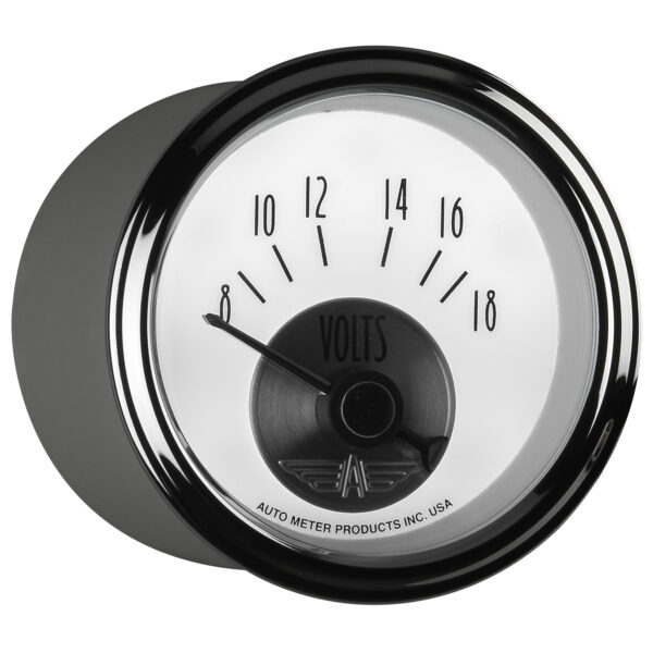 AUTOMETER Voltmeter Gauge 2 1/16", 18V, Elec, Prestige Pearl - Image 6