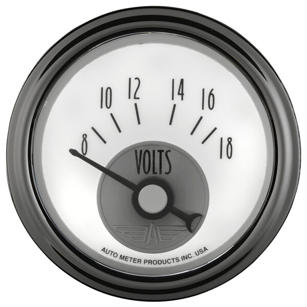 AUTOMETER Voltmeter Gauge 2 1/16", 18V, Elec, Prestige Pearl - Image 4