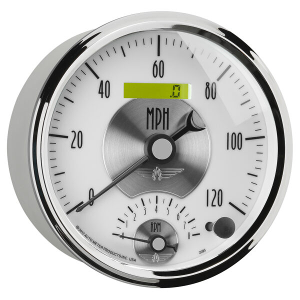 AUTOMETER Tacho/Speedo Gauge 5", 120MPH & 8K RPM, Elec. Program., Prestige Pearl - Image 5