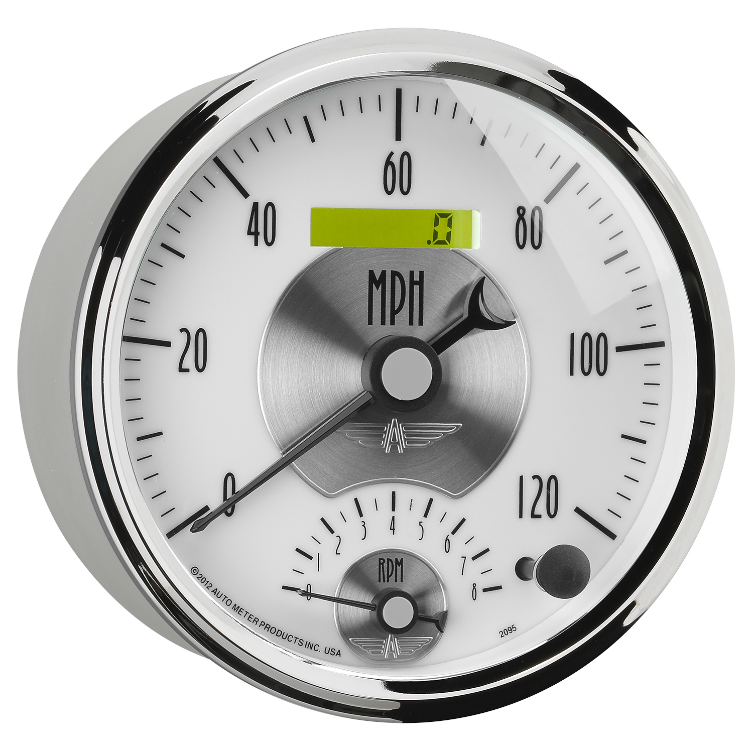 AUTOMETER Tacho/Speedo Gauge 5", 120MPH & 8K RPM, Elec. Program., Prestige Pearl - Image 5