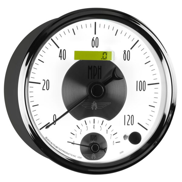 AUTOMETER Tacho/Speedo Gauge 5", 120MPH & 8K RPM, Elec. Program., Prestige Pearl - Image 6