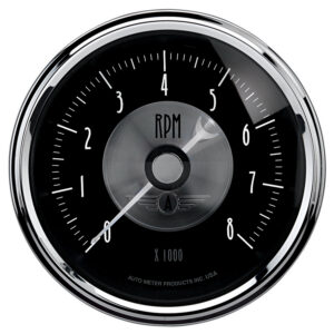 AUTOMETER Prestige Black Diamond 3 3/8" In Dash Tachometer Gauge, 8K RPM