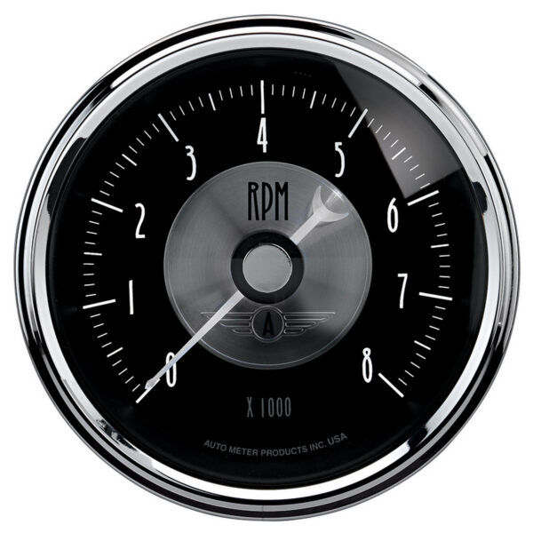 AUTOMETER Prestige Black Diamond 3 3/8" In Dash Tachometer Gauge, 8K RPM