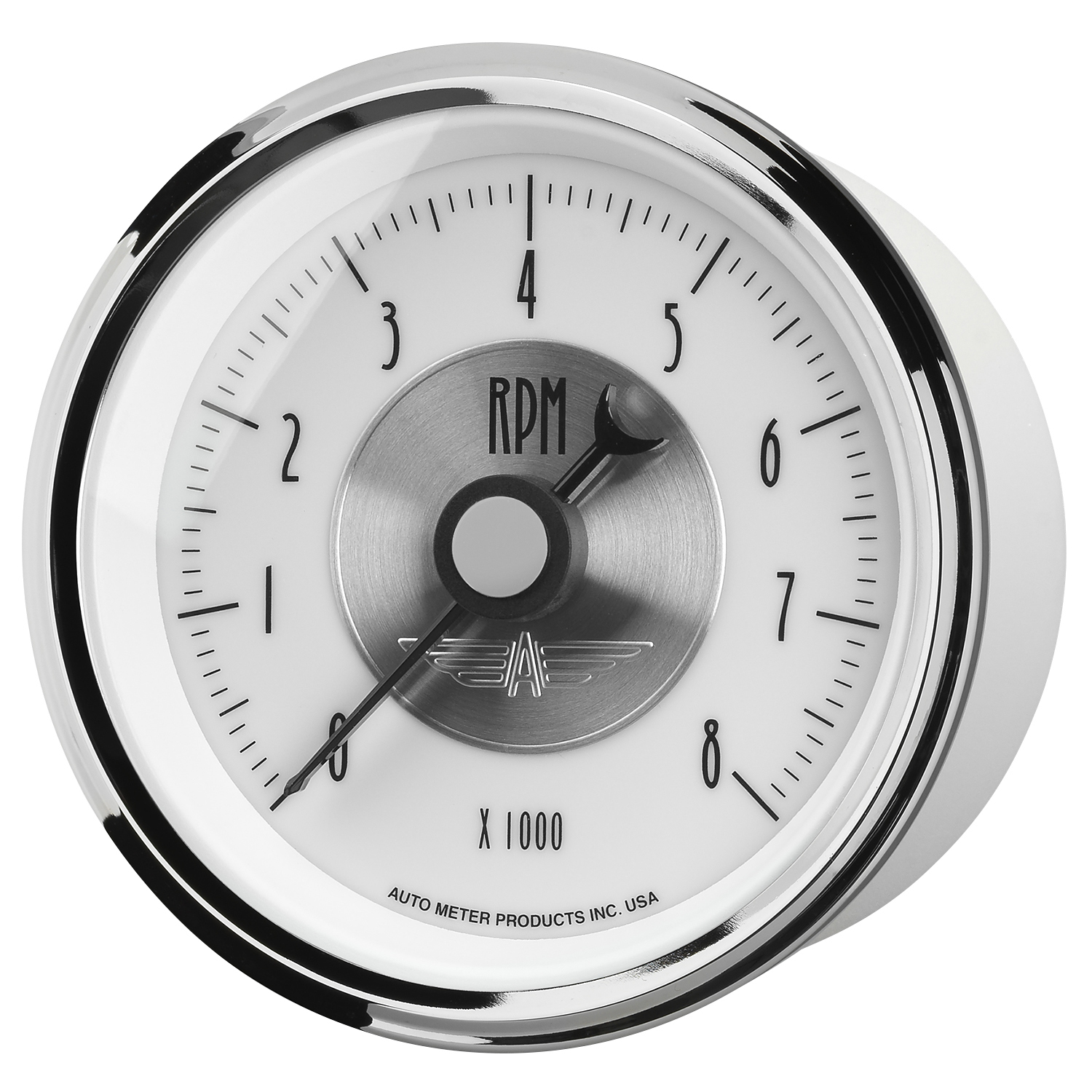 AUTOMETER Tachometer Gauge 3 3/8", 8K RPM, In-Dash, Prestige Pearl - Image 2