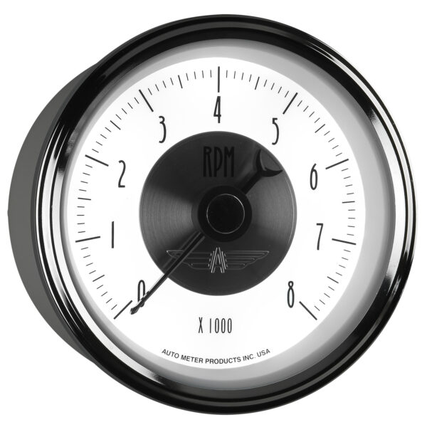 AUTOMETER Tachometer Gauge 3 3/8", 8K RPM, In-Dash, Prestige Pearl - Image 6