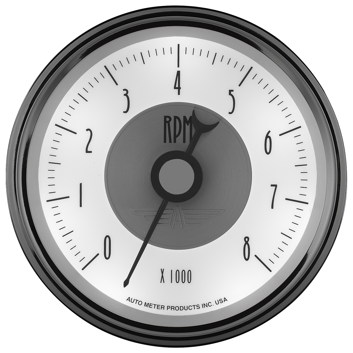 AUTOMETER Tachometer Gauge 3 3/8", 8K RPM, In-Dash, Prestige Pearl - Image 4