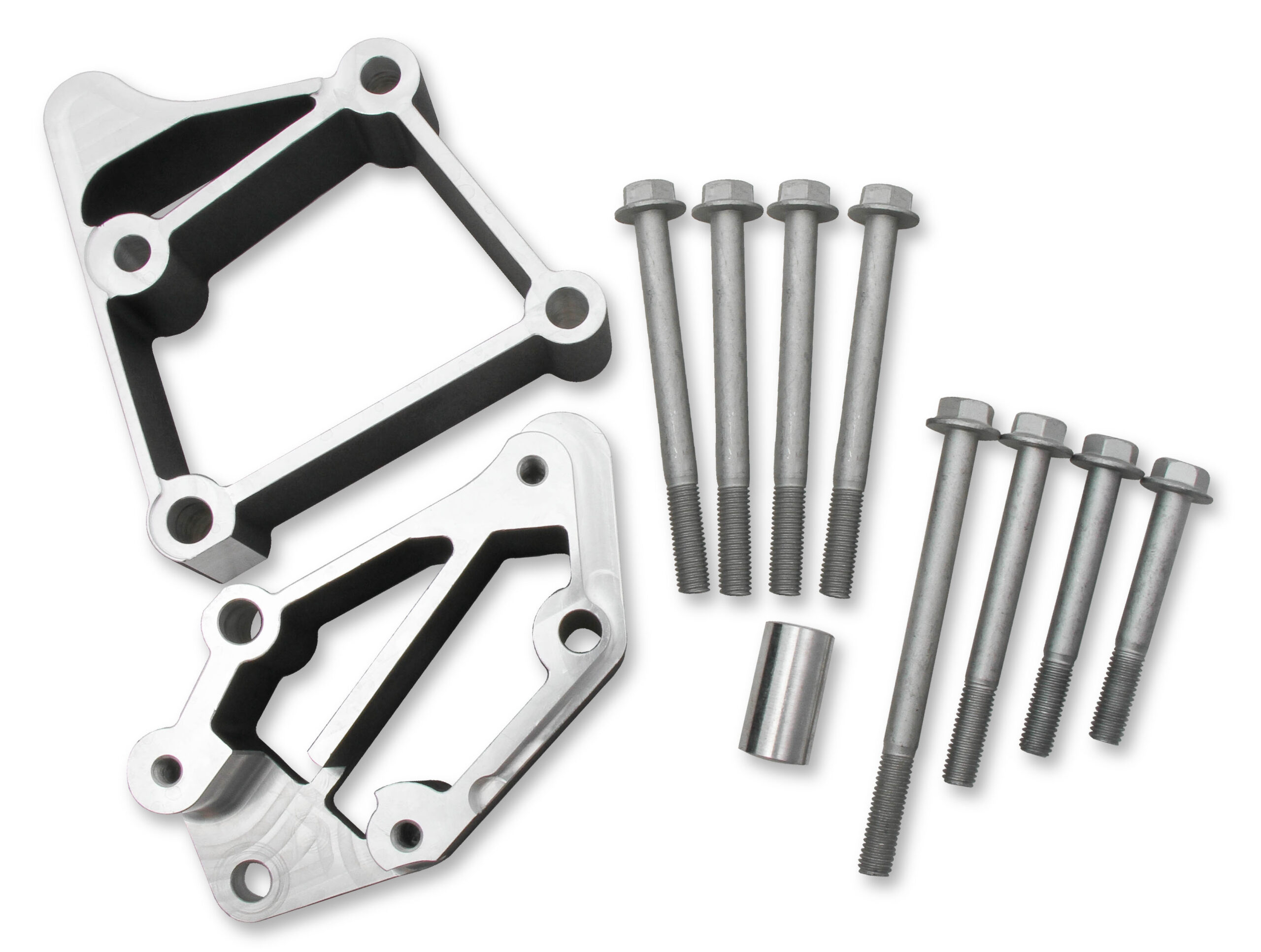 HOLLEY Hi Acc Bracket Install Kit, LS Long-Black