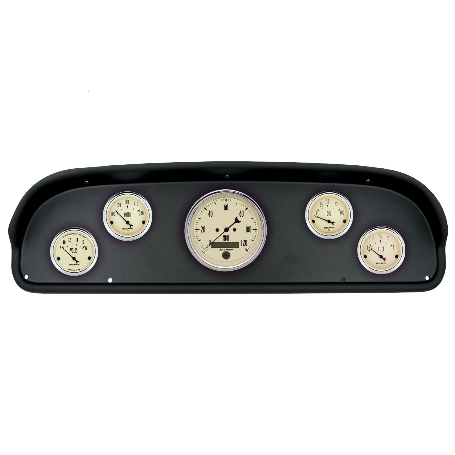AUTOMETER Direct Fit Dash Kit, (3 3/8" X1, 2 1/16" X4), Ford F100 57-60, Antique Beige