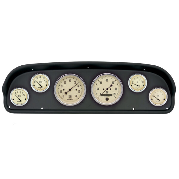 AUTOMETER Direct Fit Dash Kit, (3 3/8" X2, 2 1/16" X4), Ford F100 57-60, Antique Beige