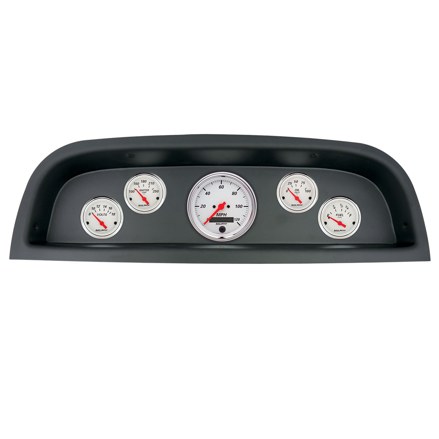 AUTOMETER Direct Fit Dash Kit, (3 3/8" X1, 2 1/16" X4), Chevrolet Truck 60-63, Arctic White