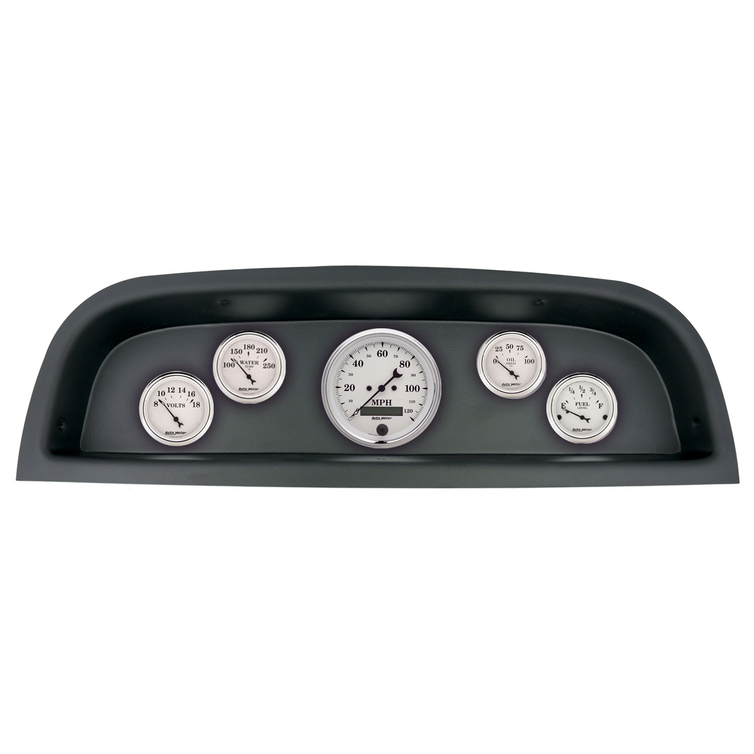 AUTOMETER Direct Fit Dash Kit, (3 3/8" X1, 2 1/16" X4), Chevrolet Truck 60-63, Old Tyme White