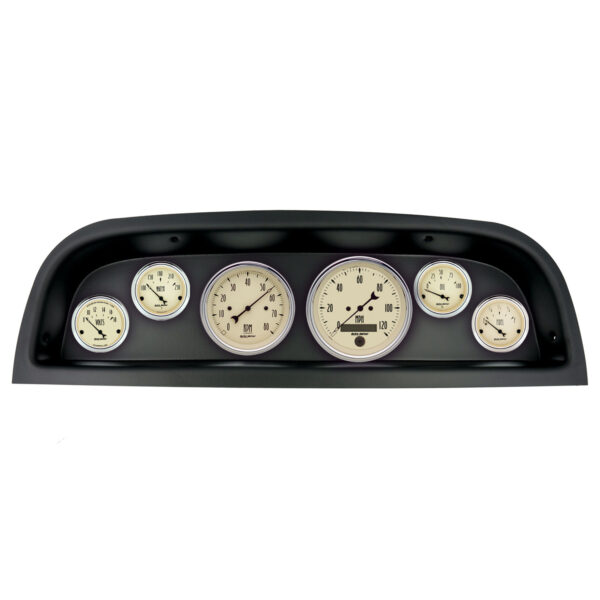 AUTOMETER Direct Fit Dash Kit, (3 3/8" X2, 2 1/16" X4), Chevrolet Truck 60-63, Antique Beige