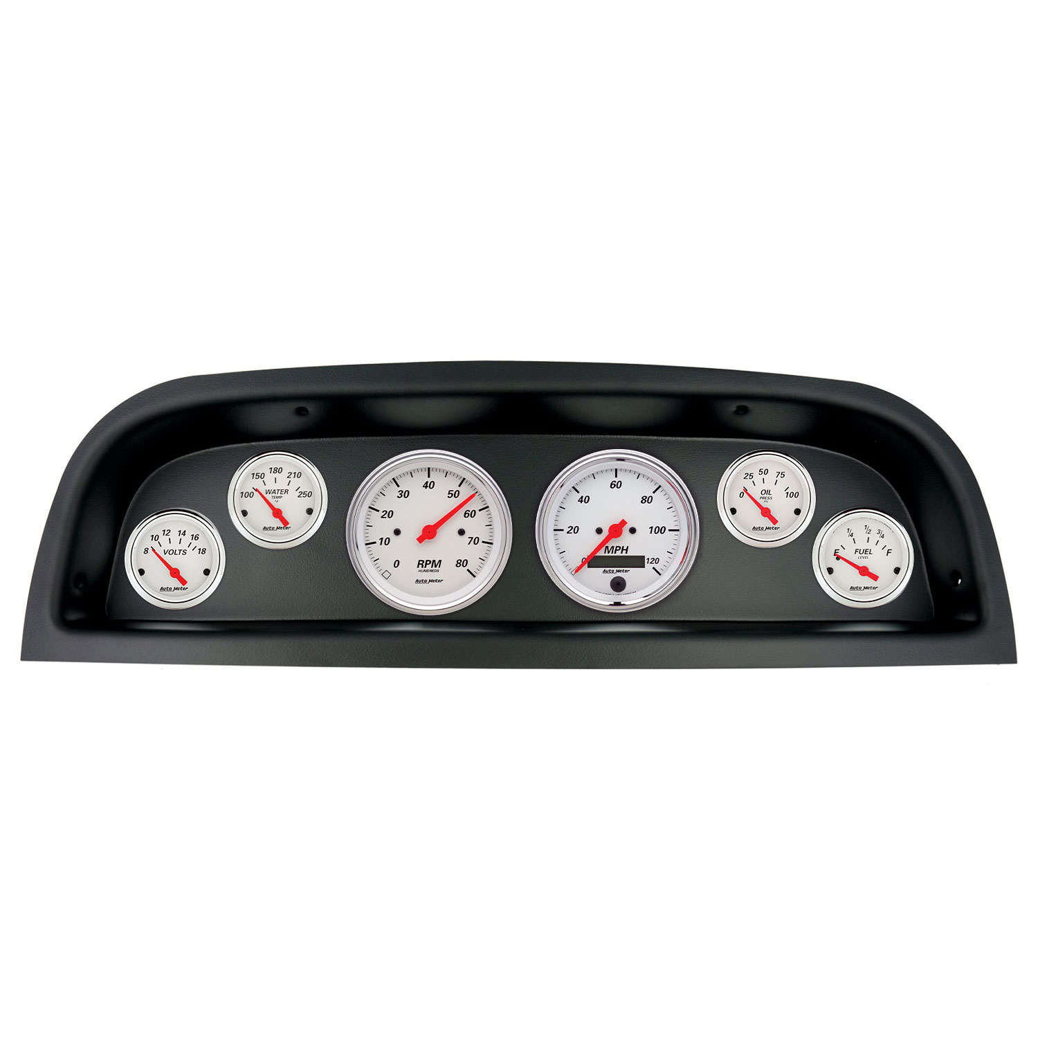 AUTOMETER Direct Fit Dash Kit, (3 3/8" X2, 2 1/16" X4), Chevrolet Truck 60-63, Arctic White