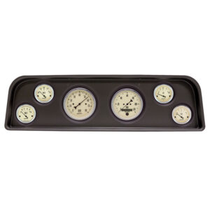 AUTOMETER Direct Fit Dash Kit, (3 3/8" X2, 2 1/16" X4), Gmc Truck C/K/Suburban 60-66, Antique Beige