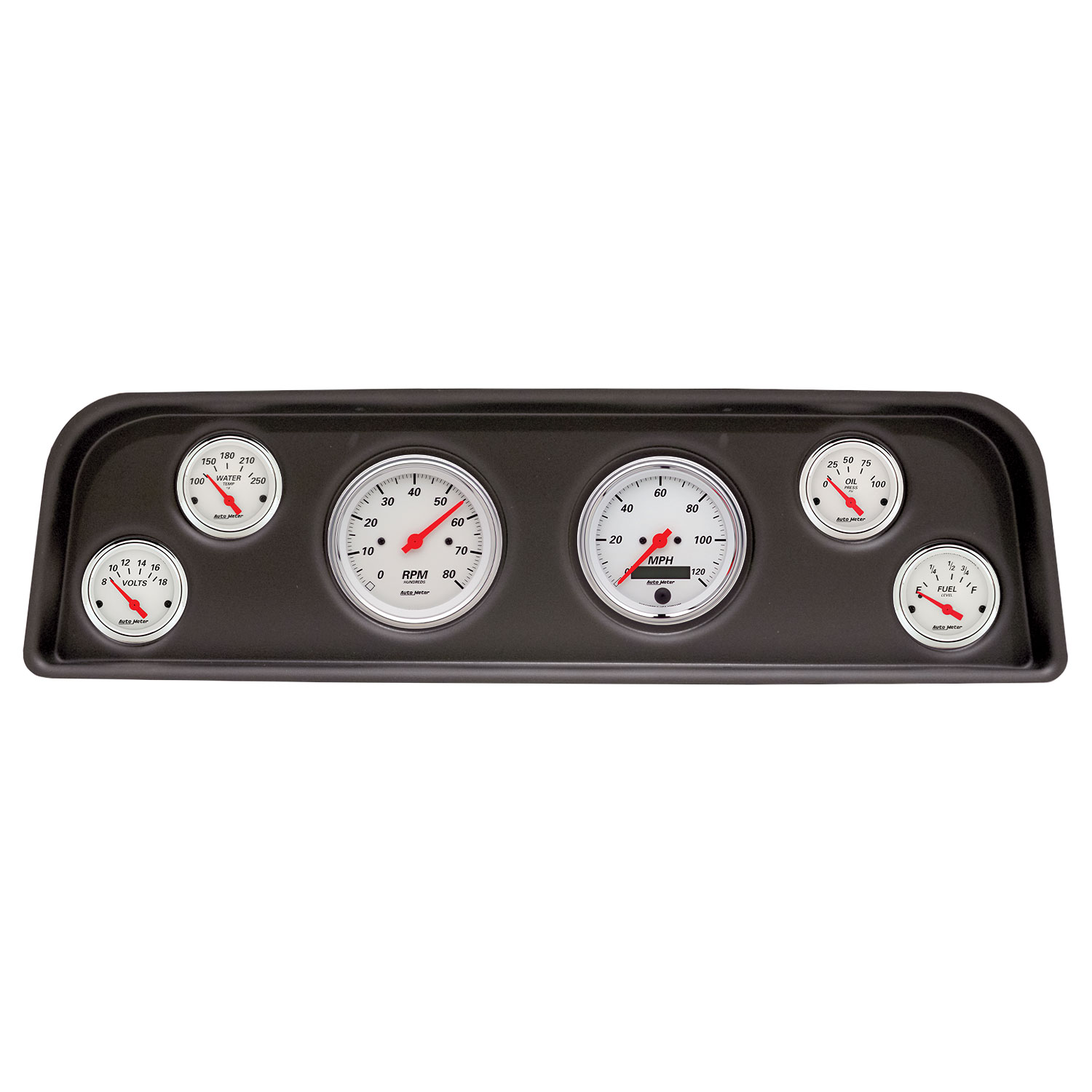 AUTOMETER Direct Fit Dash Kit, (3 3/8" X2, 2 1/16" X4), Gmc Truck C/K/Suburban 60-66, Arctic White