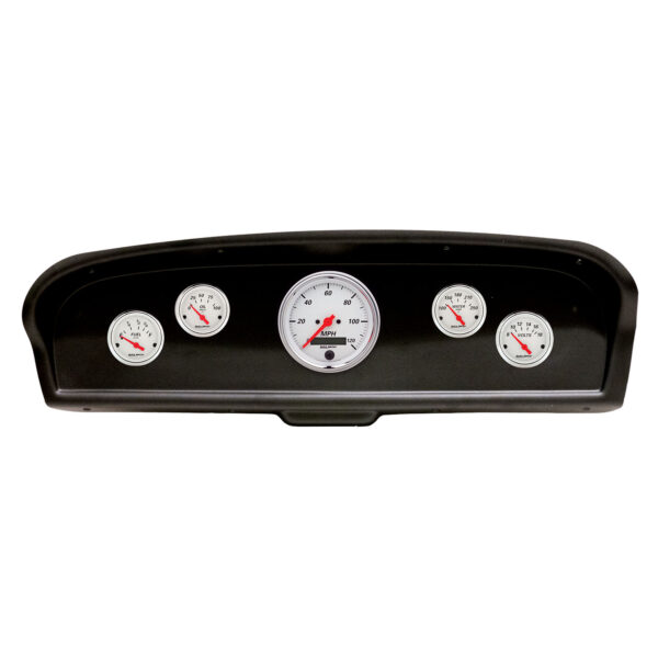 AUTOMETER Direct Fit Dash Kit, (3 3/8" X1, 2 1/16" X4), Ford Truck 61-66, Arctic White