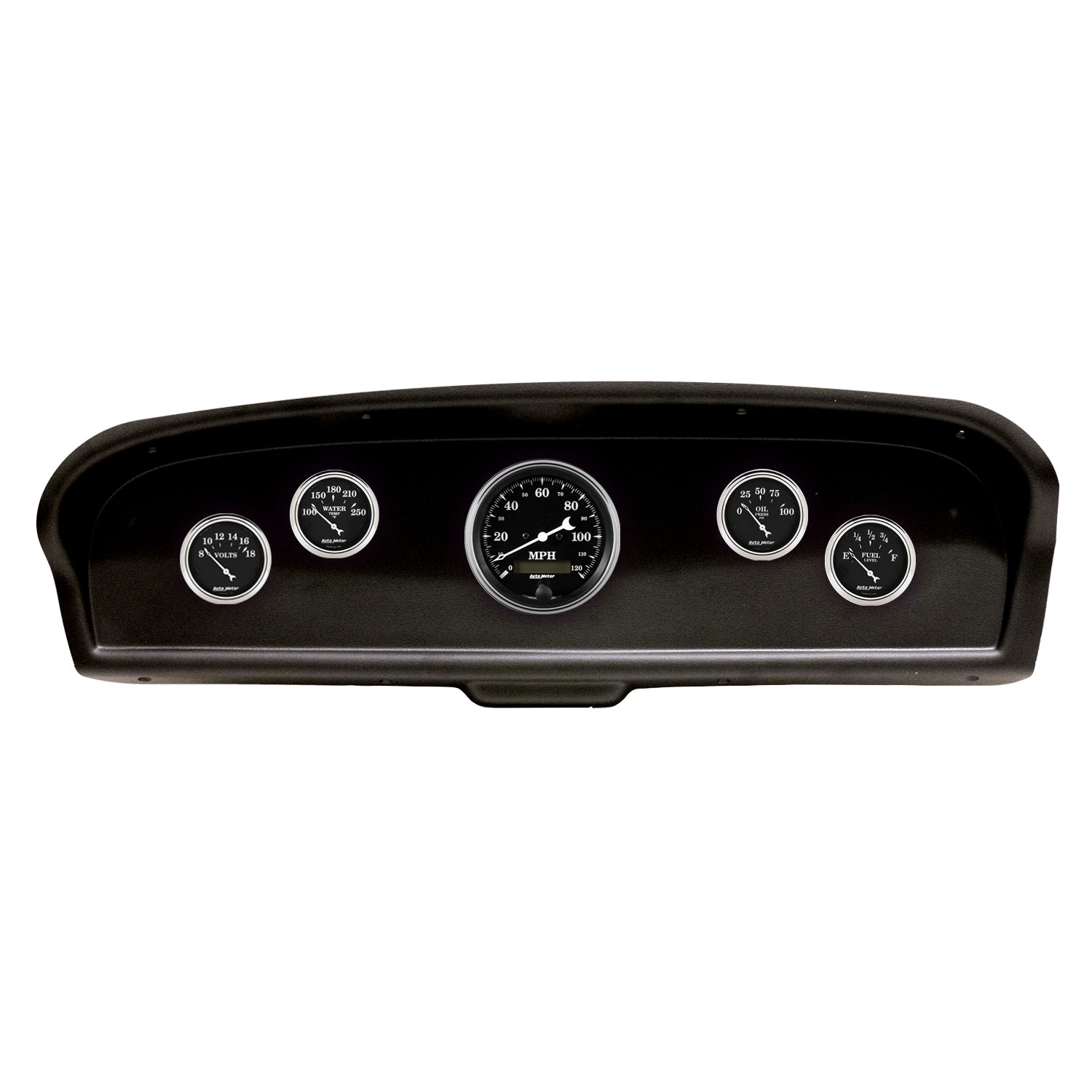 AUTOMETER Direct Fit Dash Kit, (3 3/8" X1, 2 1/16" X4), Ford Truck 61-66, Old Tyme Black