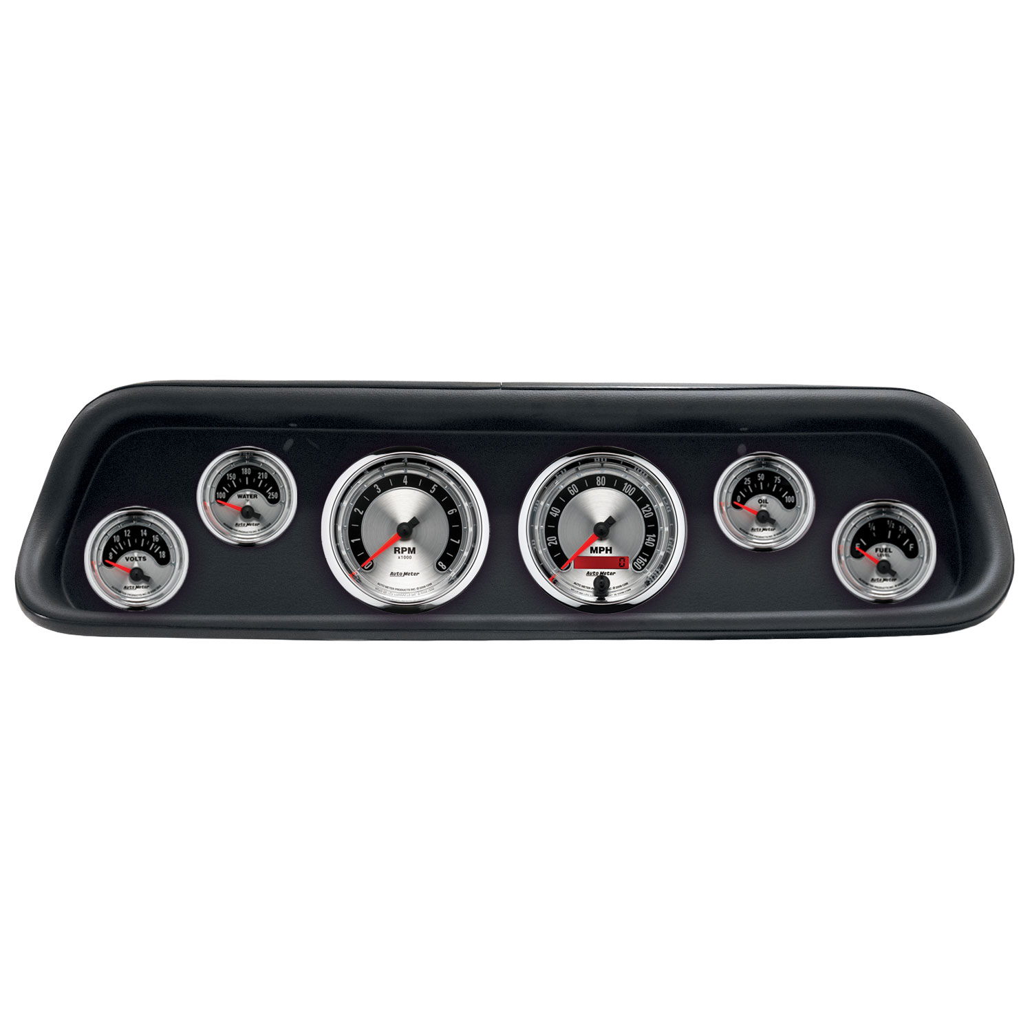 AUTOMETER Direct Fit Dash Kit, (3 3/8" X2, 2 1/16" X4), Ford Mustang 64-65, American Muscle