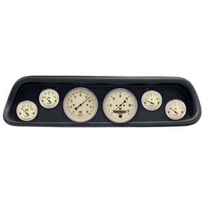 AUTOMETER Direct Fit Dash Kit, (3 3/8" X2, 2 1/16" X4), Ford Mustang 64-65, Antique Beige