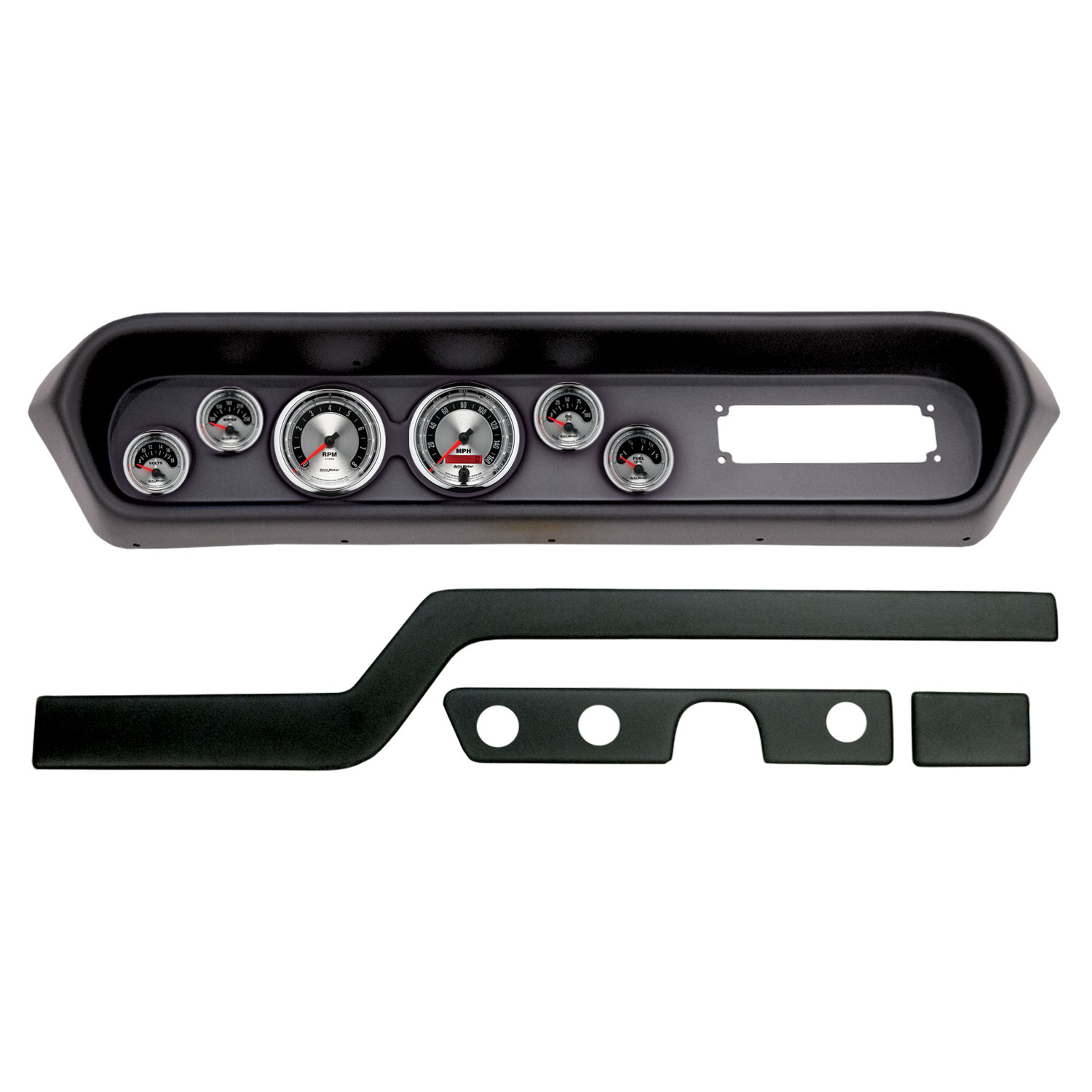 AUTOMETER Direct Fit Dash Kit, (3 3/8" X2, 2 1/16" X4), Pontiac Gto/Lemans 64-65, American Muscle