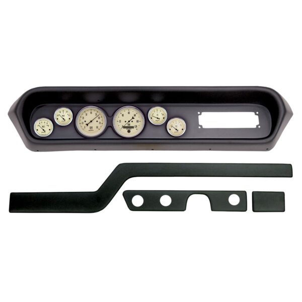 AUTOMETER Direct Fit Dash Kit, (3 3/8" X2, 2 1/16" X4), Pontiac Gto/Lemans 64-65, Antique Beige