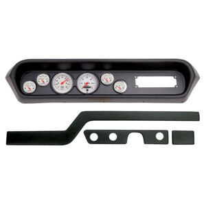 AUTOMETER Direct Fit Dash Kit, (3 3/8" X2, 2 1/16" X4), Pontiac Gto/Lemans 64-65, Arctic White