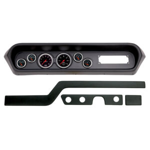 AUTOMETER Direct Fit Dash Kit, (3 3/8" X2, 2 1/16" X4), Pontiac Gto/Lemans 64-65, Designer Black