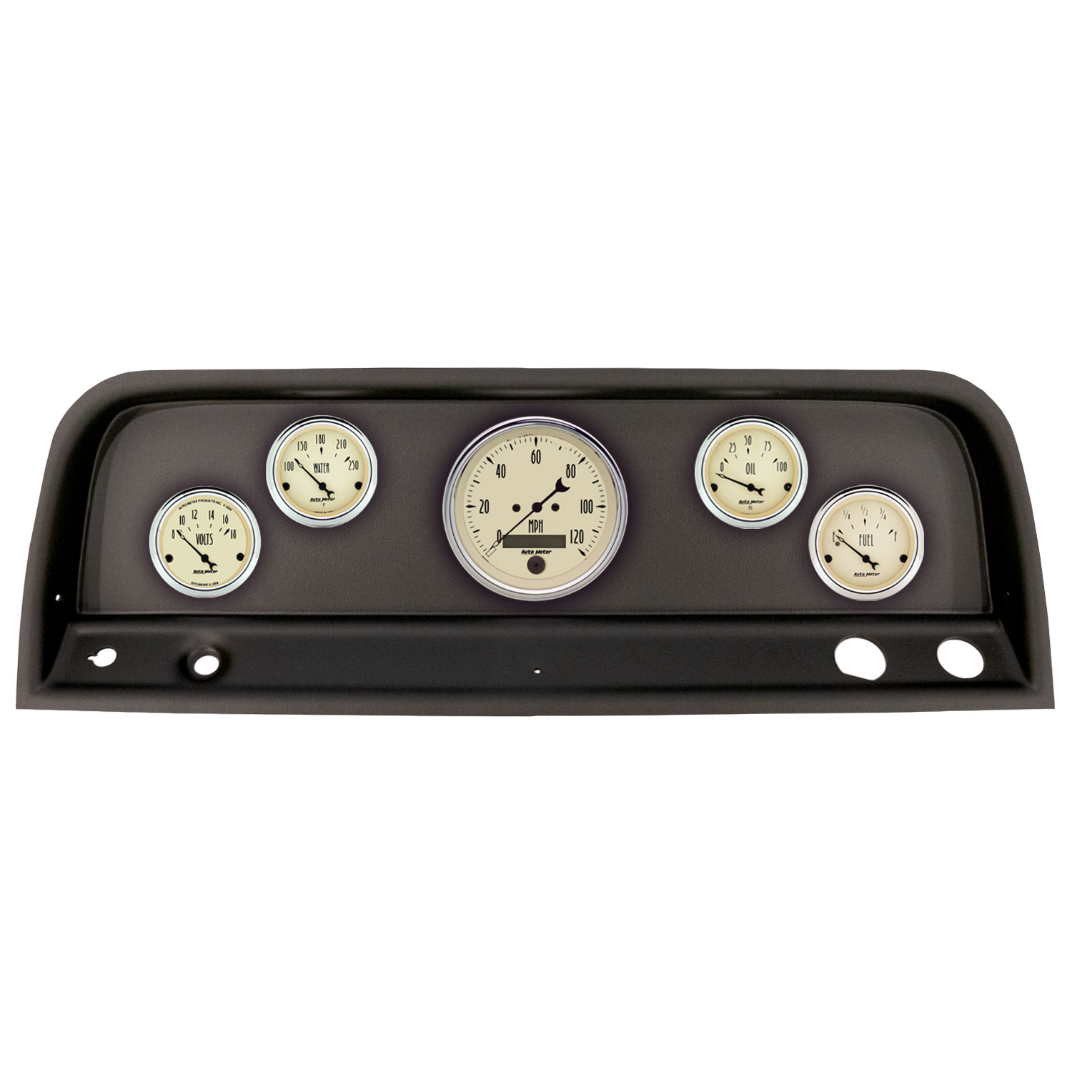 AUTOMETER Direct Fit Dash Kit, (3 3/8" X1, 2 1/16" X4), Chevrolet Truck 64-66, Antique Beige