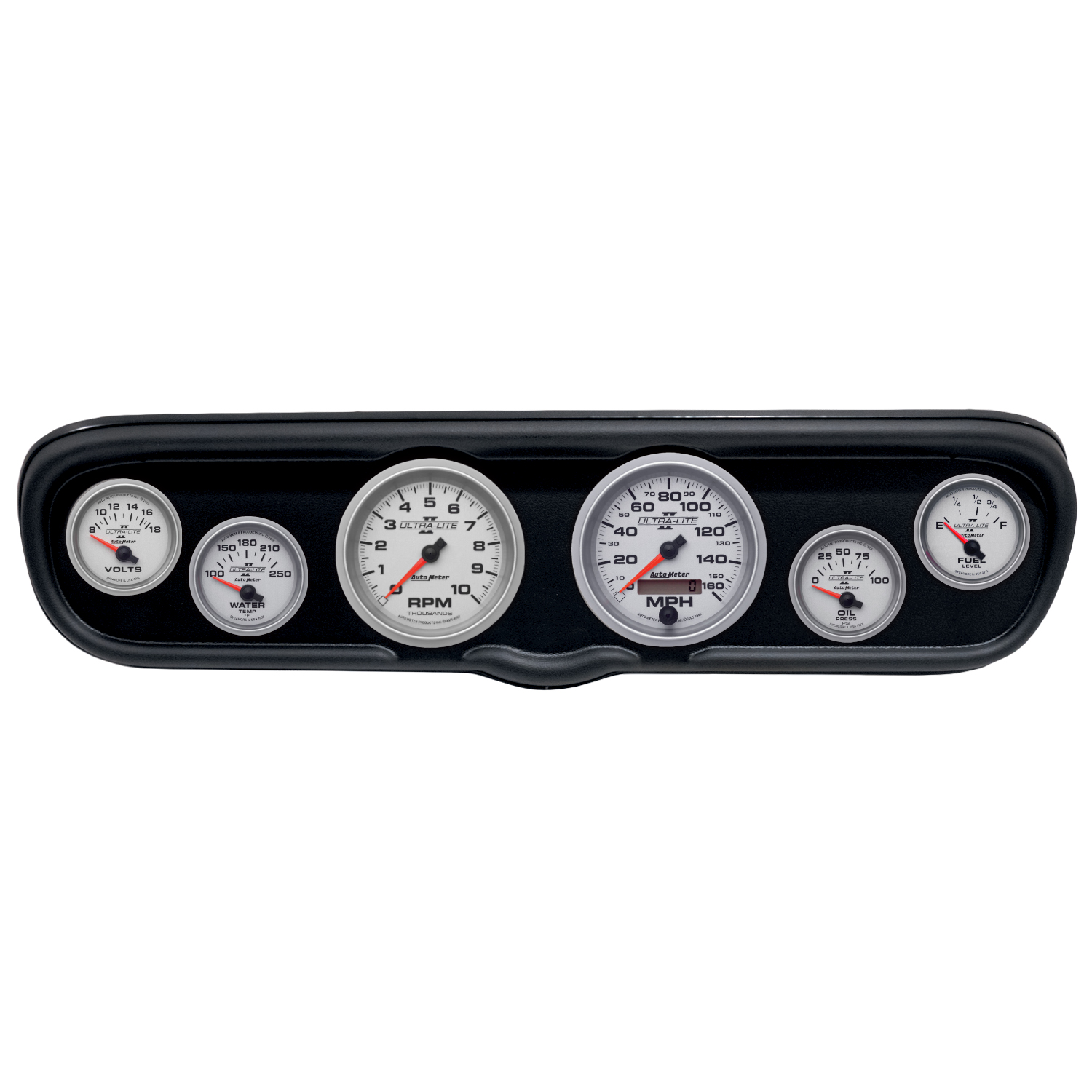 AUTOMETER Direct Fit Dash Kit, (3 3/8" X2, 2 1/16" X4), Ford Mustang 66, Ultra-Lite II