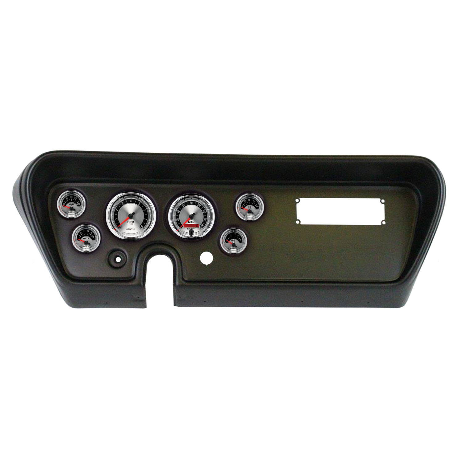 AUTOMETER Direct Fit Dash Kit, (3 3/8" X2, 2 1/16" X4), Pontiac Gto 66, American Muscle