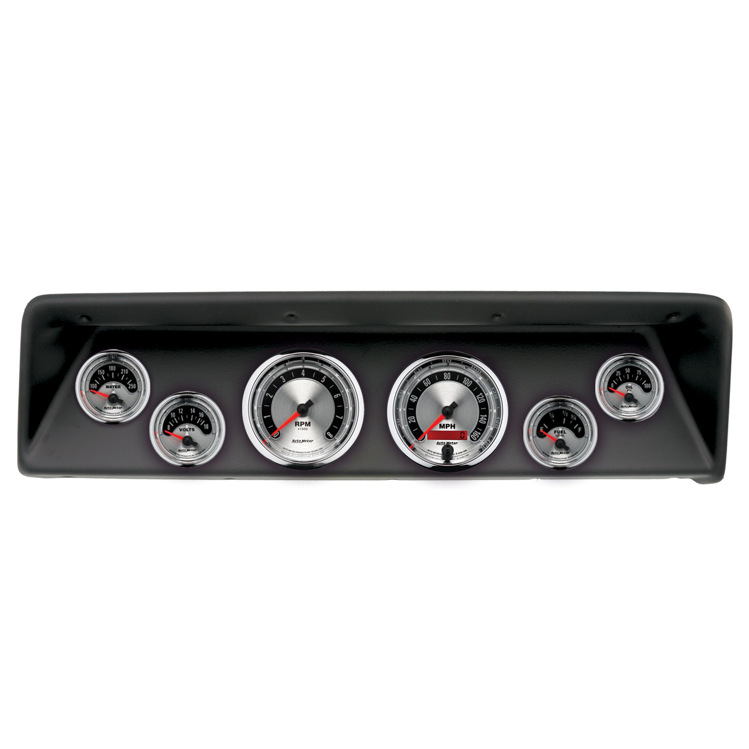 AUTOMETER Direct Fit Dash Kit, (3 3/8" X2, 2 1/16" X4), Chevrolet Nova 66-67, American Muscle