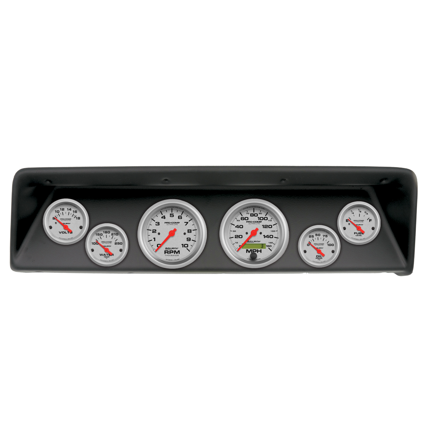 AUTOMETER Direct Fit Dash Kit, (3 3/8" X2, 2 1/16" X4), Chevrolet Nova 66-67, Ultra-Lite