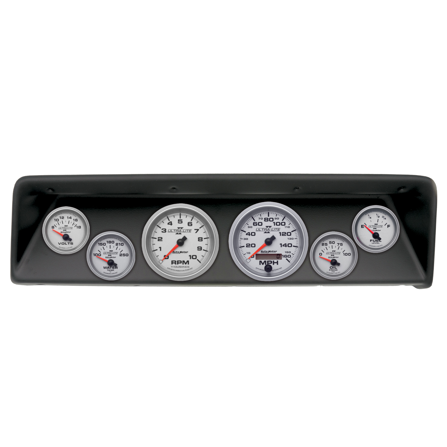 AUTOMETER Direct Fit Dash Kit, (3 3/8" X2, 2 1/16" X4), Chevrolet Nova 66-67, Ultra-Lite II