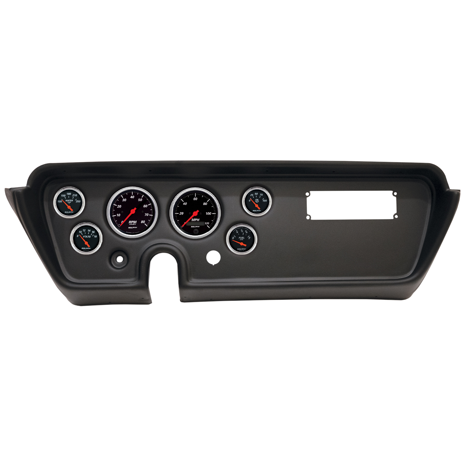 AUTOMETER Direct Fit Dash Kit, (3 3/8" X2, 2 1/16" X4), Pontiac Gto/Lemans 67, Designer Black