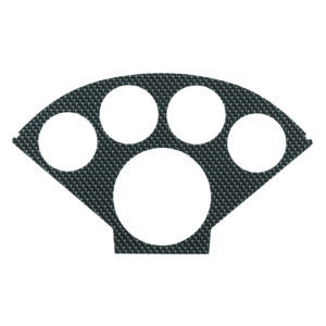 AUTOMETER Faceplate For #2207, Optional, Silver Carbon Look