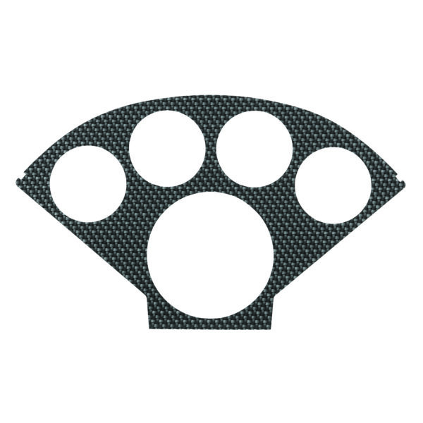 AUTOMETER Faceplate For #2207, Optional, Silver Carbon Look