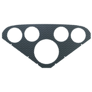 AUTOMETER Faceplate For #2208, Optional, Silver Carbon Look