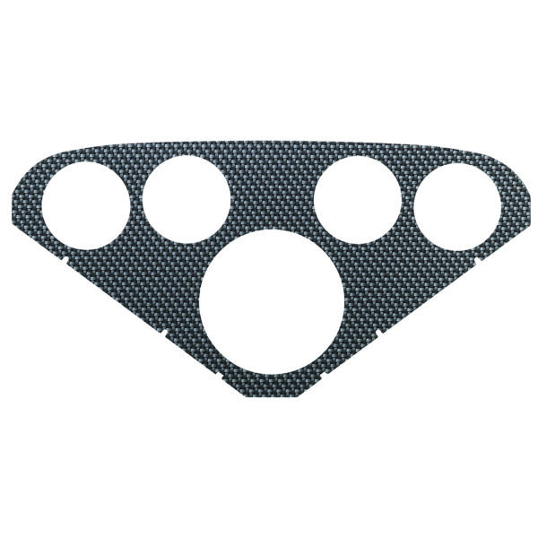 AUTOMETER Faceplate For #2208, Optional, Silver Carbon Look
