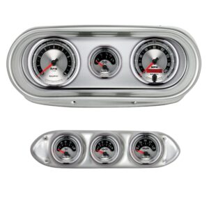 AUTOMETER Direct Fit Dash Kit, Nova 62-65, Tach/MPH/Fuel/Oilp/Wtmp/Volt, American Muscle