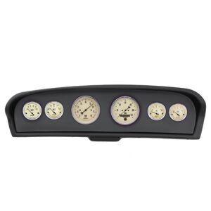AUTOMETER Direct Fit Dash Kit, Ford Truck 61-66, Tach/MPH/Fuel/Oilp/Wtmp/Volt, Antique Beige