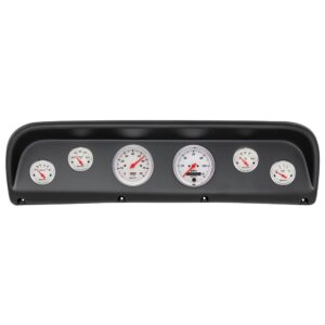 AUTOMETER Direct Fit Dash Kit, Ford Truck 67-72, Tach/MPH/Fuel/Oilp/Wtmp/Volt, Arctic White