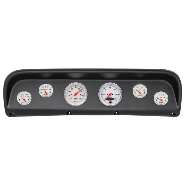 AUTOMETER Direct Fit Dash Kit, Ford Truck 67-72, Tach/MPH/Fuel/Oilp/Wtmp/Volt, Arctic White