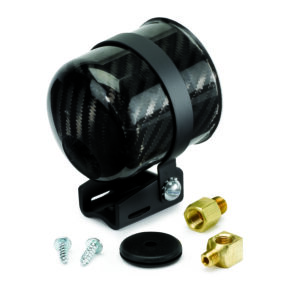 AUTOMETER 2 5/8" Pedestal Mount Mechanical Gauge Cup, Carbon Fibre