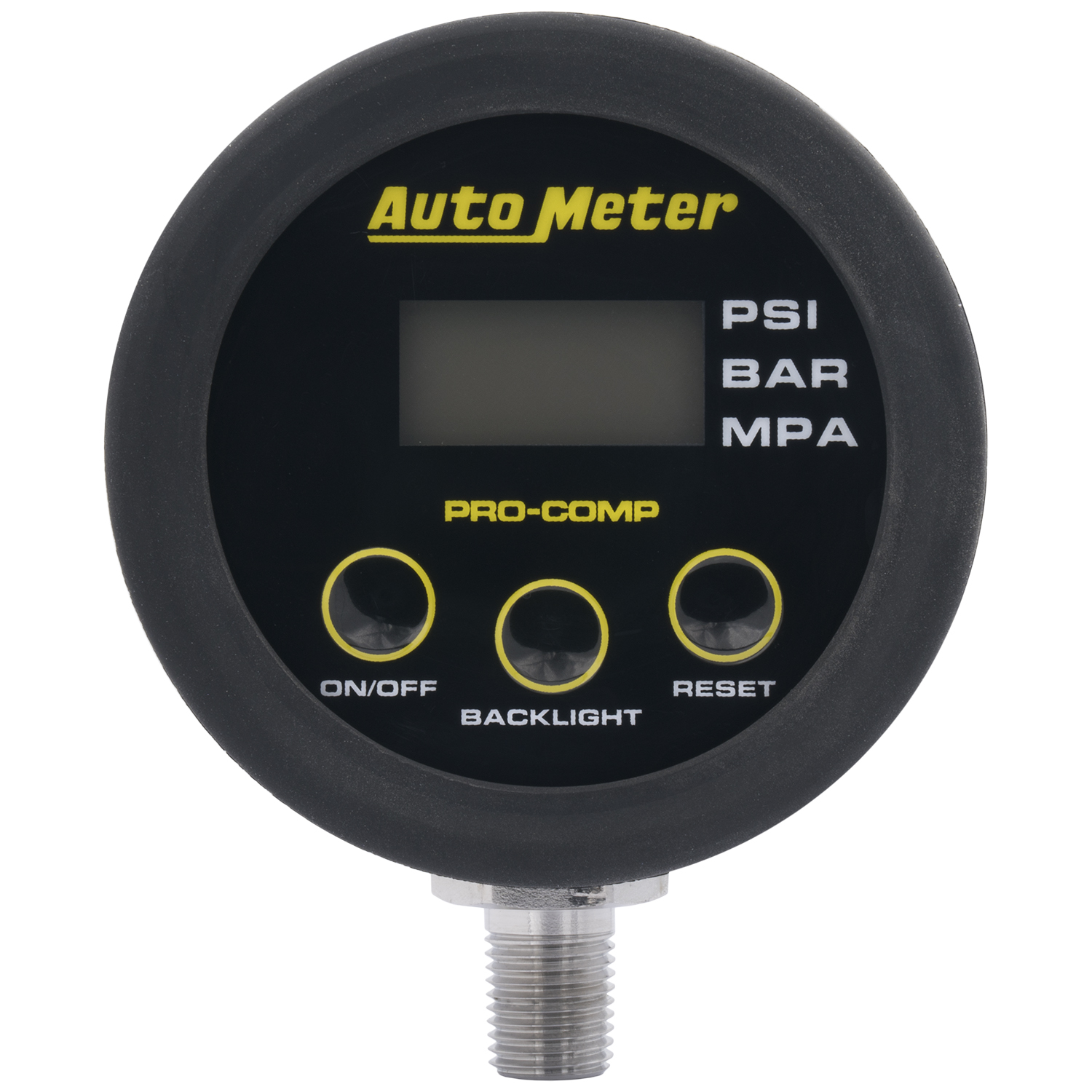 AUTOMETER Gauge Head, Tyre Press, 50 PSI/3.45 Bar, Race Digital, Backlit W/ Mem, Pro-Comp