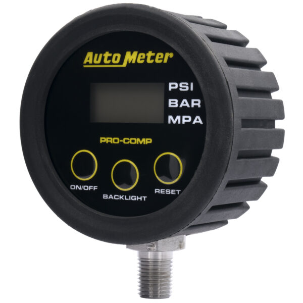 AUTOMETER Gauge Head, Tyre Press, 50 PSI/3.45 Bar, Race Digital, Backlit W/ Mem, Pro-Comp - Image 2