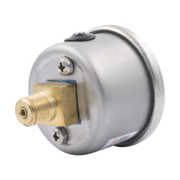 AUTOMETER Pressure Gauge 1.5" Direct Mount, 2,000PSI, Liquid Filled Mech, White, 1/8" NPTF Male - Image 3