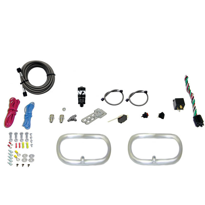 NITROUS EXPRESS Dual NXrcooler Ring System (2 - 6  X 6  Rings) Less Bottle