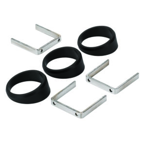 AUTOMETER Gauge Mount, 3pc Angle Rings for 2 1/16" Gauges, Black