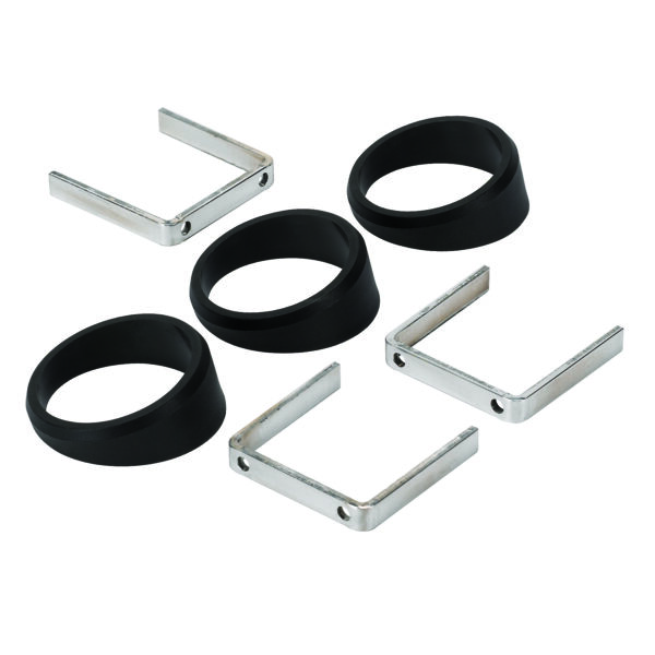 AUTOMETER Gauge Mount, 3pc Angle Rings for 2 1/16" Gauges, Black